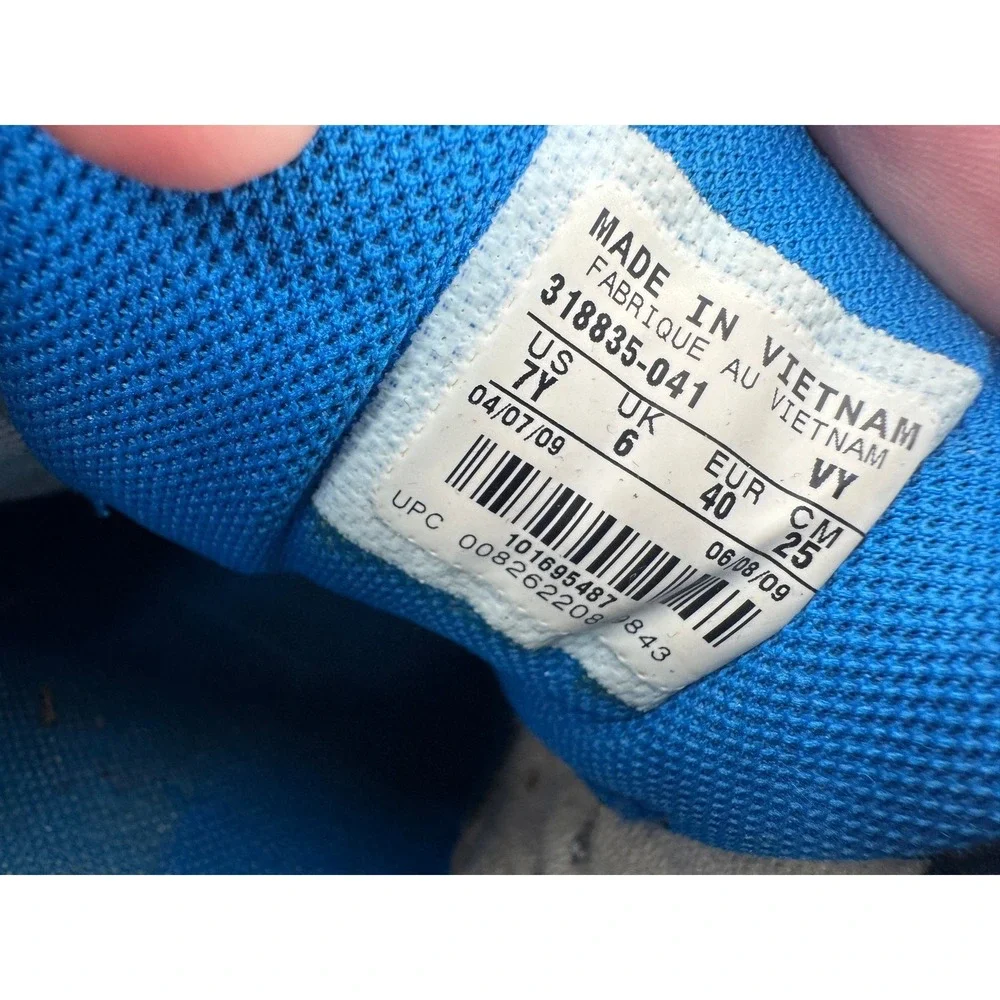 Nike Dart VI Running‎ Shoes 7Y Grey Navy Blue Athletic Sneakers 318835-041